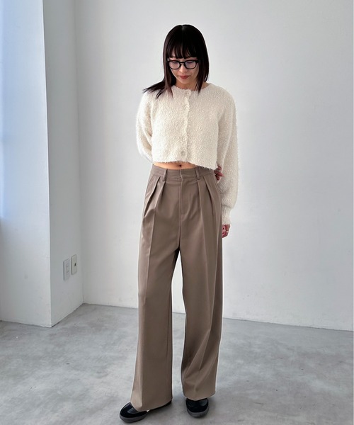 EPIMI E'PIMMY（エピミエピミー）の「ツータックワイドスラックス（スラックス・レディース・ピンク/ブラウン/ブラック/杢グレー・SMALL/MEDIUM）」の22枚目の写真