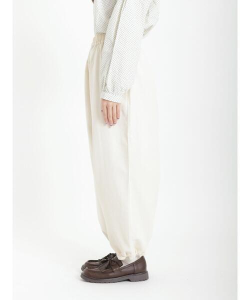 Samansa Mos2(サマンサ モスモス)の「ツイル柄アソート裾ドロストパンツ(その他パンツ・レディース・キナリ/グリーン/ネイビー/ベージュ・フリ-)」の9枚目の写真