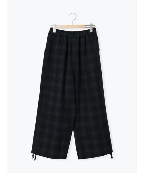 Samansa Mos2(サマンサ モスモス)の「ツイル柄アソート裾ドロストパンツ(その他パンツ・レディース・キナリ/グリーン/ネイビー/ベージュ・フリ-)」の17枚目の写真