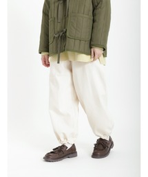 Samansa Mos2 | ツイル柄アソート裾ドロストパンツ(その他パンツ)