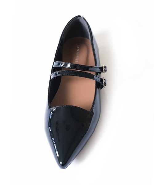 AmiAmi（アミアミ）の「メリージェーンパンプス/ダブルベルト ポインテッドトゥ（パンプス・レディース・ブラック/ブラック系その他/アイボリー/シルバー/グレイッシュベージュ/オフホワイト・L/LL/M/S/3L/SS）」の22枚目の写真