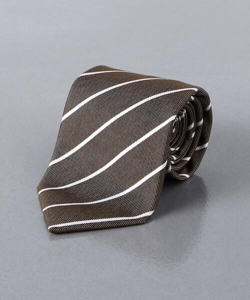 HOLLIDAY & BROWN＞ ホワイトストライプ ネクタイ