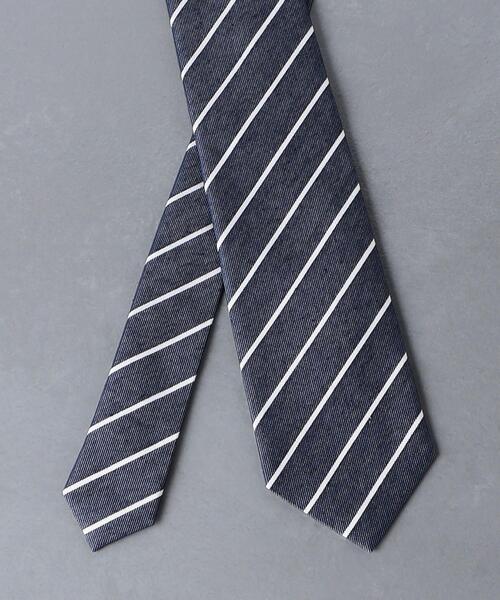 HOLLIDAY & BROWN＞ ホワイトストライプ ネクタイ