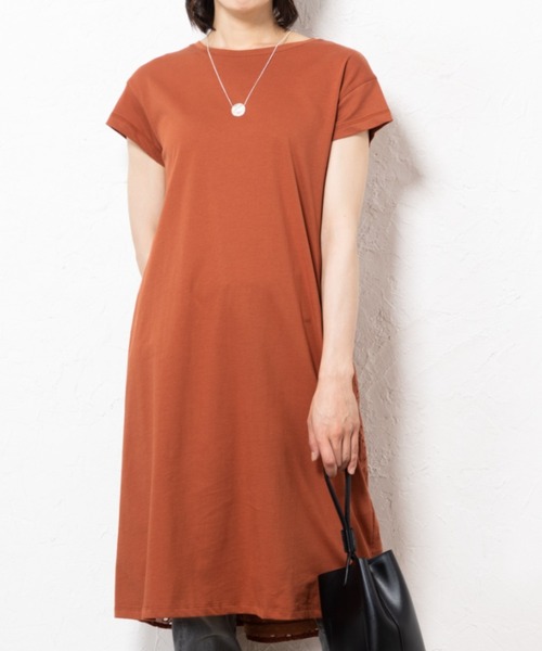 aunt lily(アントリリー)の「バックレースアクセントチュニックワンピース(チュニック・レディース・レッド・S/M/L/LL/3L)」の5枚目の写真