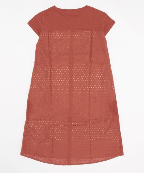 aunt lily(アントリリー)の「バックレースアクセントチュニックワンピース(チュニック・レディース・レッド・S/M/L/LL/3L)」の6枚目の写真