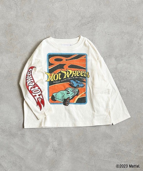 MARKEY'S（マーキーズ）の「プリントロンT(80～150cm)（Tシャツ/カットソー・キッズ・オフホワイト/ブラック/ホワイト/チャコール・120/130/140/150/80/100/110/95/90）」の2枚目の写真