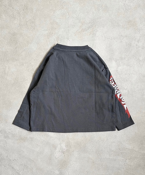 MARKEY'S（マーキーズ）の「プリントロンT(80～150cm)（Tシャツ/カットソー・キッズ・オフホワイト/ブラック/ホワイト/チャコール・120/130/140/150/80/100/110/95/90）」の7枚目の写真