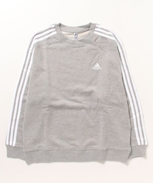 adidas(アディダス)の「アディダス adidas W 3S FT クルースウェット(スウェット・レディース・ブラック/グレー・S/L/XL/M)」の2枚目の写真