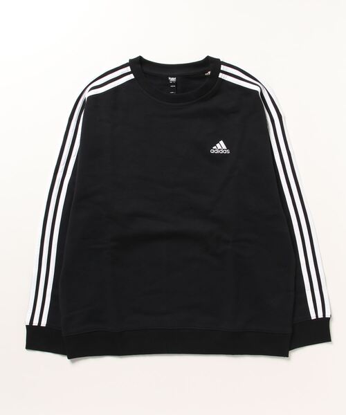 adidas(アディダス)の「アディダス adidas W 3S FT クルースウェット(スウェット・レディース・ブラック/グレー・S/L/XL/M)」の1枚目の写真