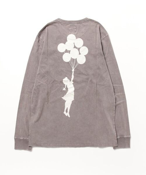 Guess（ゲス）の「GUESS X BRANDALISED(R) WITH GRAFFITI BY BANKSY L/S Balloon Girl Tee（Tシャツ/カットソー・メンズ・グレー/オレンジ・SMALL/MEDIUM/LARGE/X-LARGE）」の12枚目の写真
