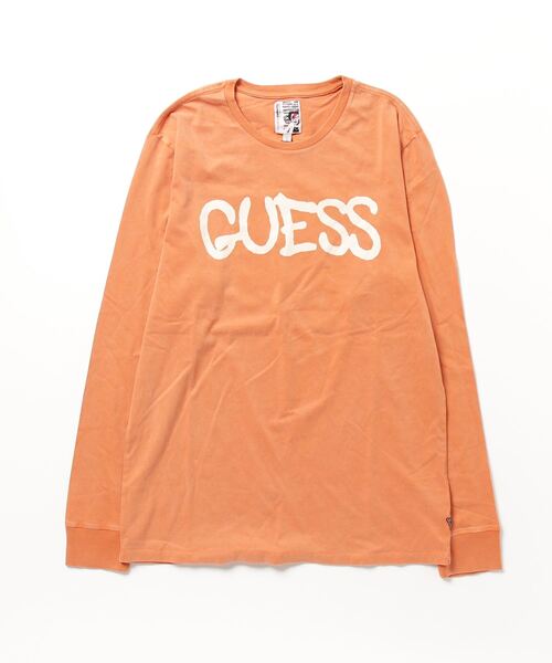 Guess（ゲス）の「GUESS X BRANDALISED(R) WITH GRAFFITI BY BANKSY L/S Balloon Girl Tee（Tシャツ/カットソー・メンズ・グレー/オレンジ・SMALL/MEDIUM/LARGE/X-LARGE）」の9枚目の写真