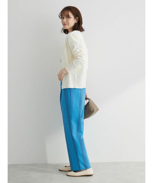 Green Parks(グリーンパークス)の「マルチストライプタックパンツ(その他パンツ・レディース・ブルー/ピンク・FREE)」の6枚目の写真