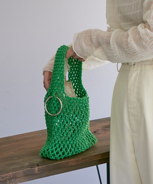 mystic（ミスティック）の「メッシュミニBAG（ハンドバッグ・レディース・ブルー/グリーン・ONE SIZE）」の2枚目の写真