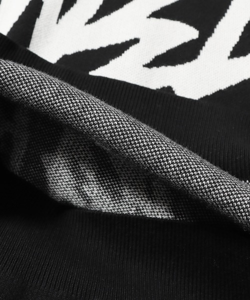 LONELY/論理（ロンリー）の「LONELY(論理)/ロンリー KINT VEST Vネック ベスト ジャガードニット ロゴ（ベスト・メンズ・ブラック・FREE）」の17枚目の写真