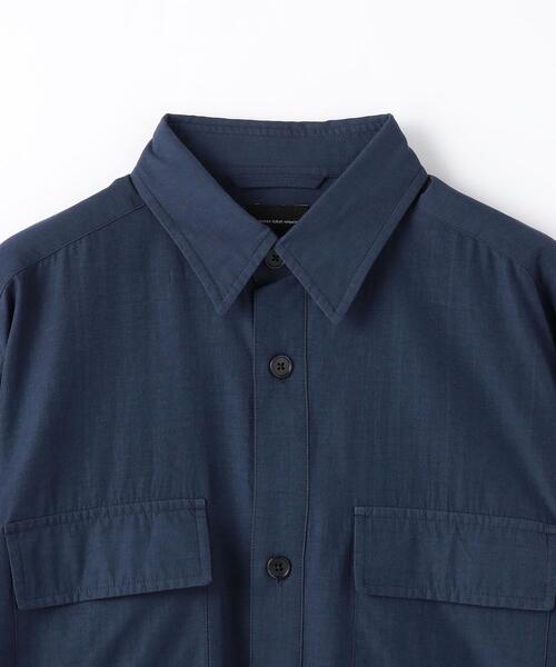 green label relaxing（グリーンレーベルリラクシング）の「ソアトリュフ シャツブルゾン（シャツ/ブラウス・メンズ・ライトブルー/ブラウン/ネイビー・S/M/L/XL）」の17枚目の写真