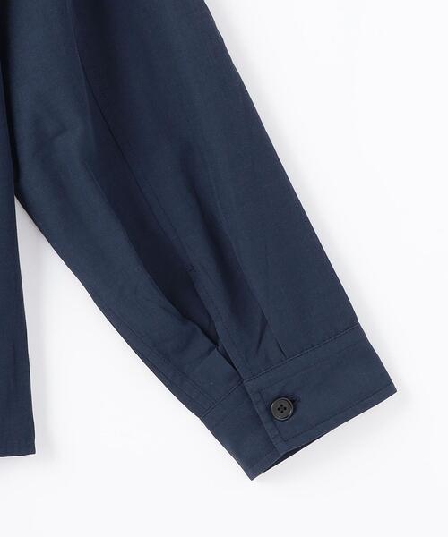 green label relaxing（グリーンレーベルリラクシング）の「ソアトリュフ シャツブルゾン（シャツ/ブラウス・メンズ・ライトブルー/ブラウン/ネイビー・S/M/L/XL）」の15枚目の写真