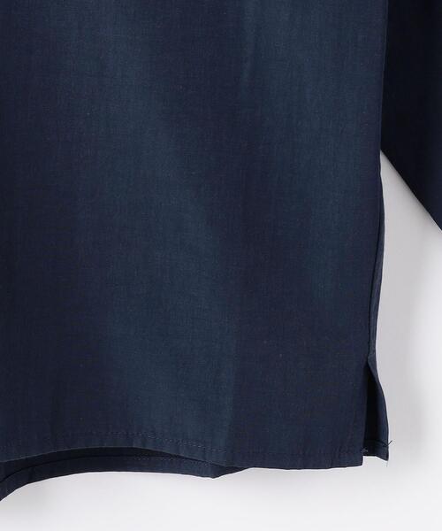 green label relaxing（グリーンレーベルリラクシング）の「ソアトリュフ シャツブルゾン（シャツ/ブラウス・メンズ・ライトブルー/ブラウン/ネイビー・S/M/L/XL）」の9枚目の写真