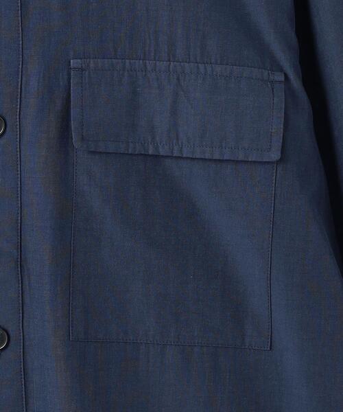 green label relaxing（グリーンレーベルリラクシング）の「ソアトリュフ シャツブルゾン（シャツ/ブラウス・メンズ・ライトブルー/ブラウン/ネイビー・S/M/L/XL）」の13枚目の写真