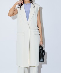 Lui's | ベルト付きミディジレ(セットアップ対応)(ベスト)