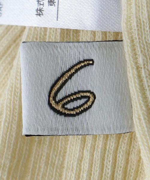 6（ロク）の「＜6(ROKU)＞TEREKO TANK TOP/タンクトップ（タンクトップ・レディース・ピンク/クリーム/ブラック・FREE）」の7枚目の写真