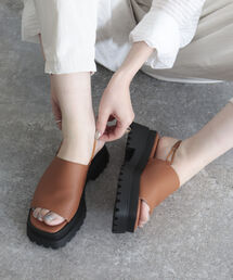 REMME | 【REMME/レメ】ゴムバンド厚底サンダル(サンダル)