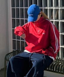 韓国ファッションGENIUSラインハーフジップトラックジャケット