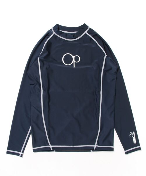 Ocean Pacific（オーシャンパシフィック）の「Ocean Pacific/オーシャンパシフィック スポーツウェア 水着 水陸両用 UVカット ラッシュガード 長袖 シャツ（ラッシュガード・メンズ・ネイビー/ホワイト/ブラック/グリーン・XL/M/L）」の4枚目の写真