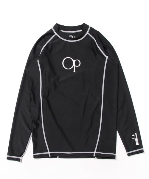 Ocean Pacific（オーシャンパシフィック）の「Ocean Pacific/オーシャンパシフィック スポーツウェア 水着 水陸両用 UVカット ラッシュガード 長袖 シャツ（ラッシュガード・メンズ・ネイビー/ホワイト/ブラック/グリーン・XL/M/L）」の2枚目の写真