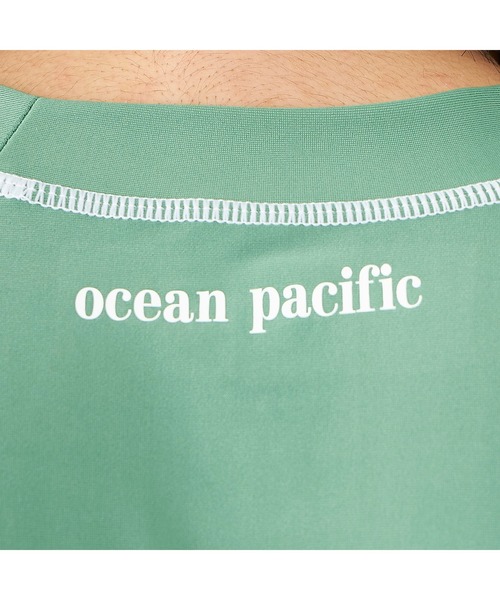 Ocean Pacific（オーシャンパシフィック）の「Ocean Pacific/オーシャンパシフィック スポーツウェア 水着 水陸両用 UVカット ラッシュガード 長袖 シャツ（ラッシュガード・メンズ・ネイビー/ホワイト/ブラック/グリーン・XL/M/L）」の10枚目の写真