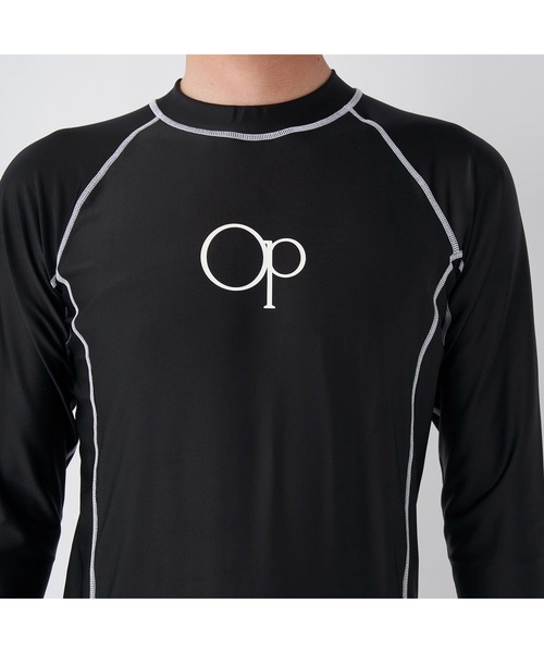 Ocean Pacific（オーシャンパシフィック）の「Ocean Pacific/オーシャンパシフィック スポーツウェア 水着 水陸両用 UVカット ラッシュガード 長袖 シャツ（ラッシュガード・メンズ・ネイビー/ホワイト/ブラック/グリーン・XL/M/L）」の15枚目の写真