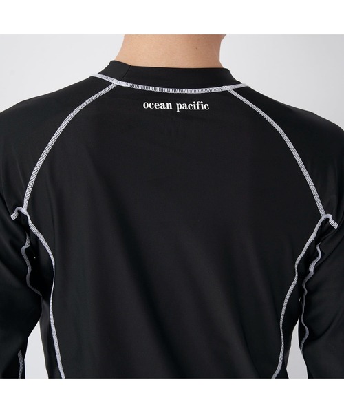 Ocean Pacific（オーシャンパシフィック）の「Ocean Pacific/オーシャンパシフィック スポーツウェア 水着 水陸両用 UVカット ラッシュガード 長袖 シャツ（ラッシュガード・メンズ・ネイビー/ホワイト/ブラック/グリーン・XL/M/L）」の17枚目の写真