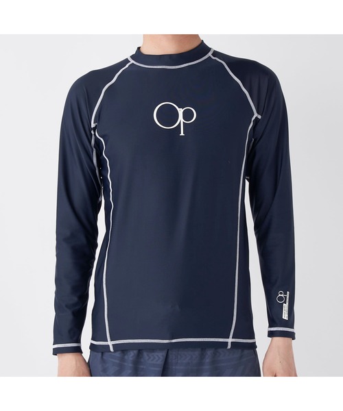 Ocean Pacific（オーシャンパシフィック）の「Ocean Pacific/オーシャンパシフィック スポーツウェア 水着 水陸両用 UVカット ラッシュガード 長袖 シャツ（ラッシュガード・メンズ・ネイビー/ホワイト/ブラック/グリーン・XL/M/L）」の18枚目の写真