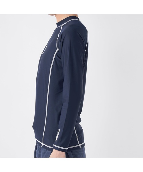 Ocean Pacific（オーシャンパシフィック）の「Ocean Pacific/オーシャンパシフィック スポーツウェア 水着 水陸両用 UVカット ラッシュガード 長袖 シャツ（ラッシュガード・メンズ・ネイビー/ホワイト/ブラック/グリーン・XL/M/L）」の19枚目の写真