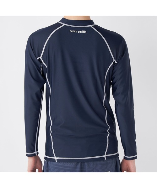 Ocean Pacific（オーシャンパシフィック）の「Ocean Pacific/オーシャンパシフィック スポーツウェア 水着 水陸両用 UVカット ラッシュガード 長袖 シャツ（ラッシュガード・メンズ・ネイビー/ホワイト/ブラック/グリーン・XL/M/L）」の20枚目の写真