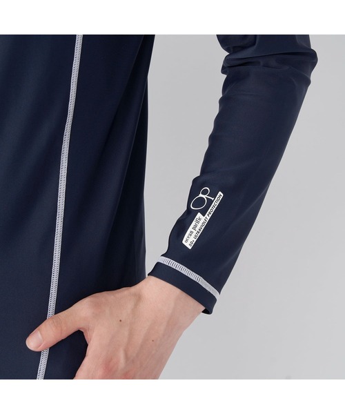 Ocean Pacific（オーシャンパシフィック）の「Ocean Pacific/オーシャンパシフィック スポーツウェア 水着 水陸両用 UVカット ラッシュガード 長袖 シャツ（ラッシュガード・メンズ・ネイビー/ホワイト/ブラック/グリーン・XL/M/L）」の22枚目の写真