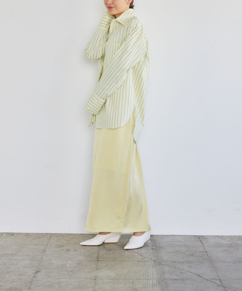 LEPSIM（レプシィム）の「【FOR I SERIES】ハイウエストサテンスカート　192133（スカート・レディース・ブラック/イエロー/ブルー・MEDIUM/SMALL）」の13枚目の写真