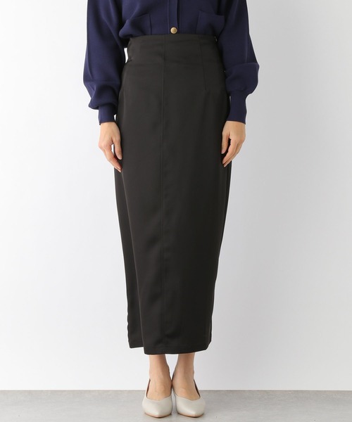 LEPSIM（レプシィム）の「【FOR I SERIES】ハイウエストサテンスカート　192133（スカート・レディース・ブラック/イエロー/ブルー・MEDIUM/SMALL）」の6枚目の写真