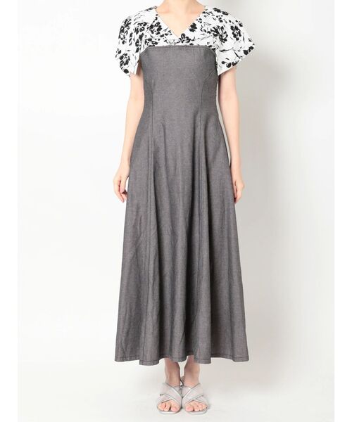 dazzlin（ダズリン）の「シャツケープレイヤードワンピース（ワンピース・レディース・ベージュ/ブラック/ブルー・SMALL/MEDIUM）」の18枚目の写真