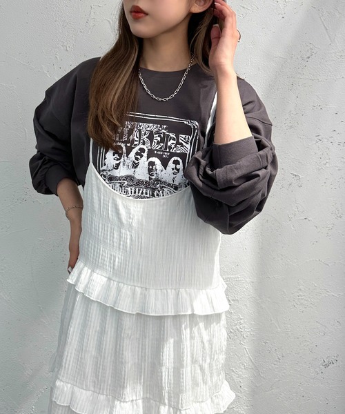 apres jour mignon(アプレジュールミニョン)の「アソートティアードキャミワンピース【ZOZOTOWN限定アイテム】(ワンピース・レディース・ブラック/グリーン/オレンジ/オフホワイト/ブラック系その他・MEDIUM/SMALL/X-LARGE)」の19枚目の写真