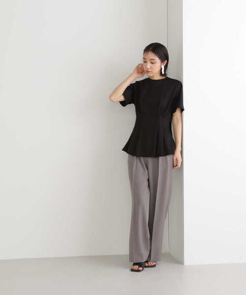 NATURAL BEAUTY BASIC(ナチュラルビューティーベーシック)の「◇ウエストタックチュニックカットソー(Tシャツ/カットソー・レディース・ブラック/ホワイト・FREE)」の10枚目の写真