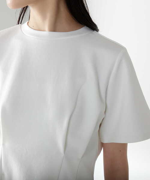 NATURAL BEAUTY BASIC(ナチュラルビューティーベーシック)の「◇ウエストタックチュニックカットソー(Tシャツ/カットソー・レディース・ブラック/ホワイト・FREE)」の21枚目の写真