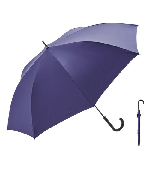 Waterfront（ウォーターフロント）の「ソフトジャンプスライドラージ 70（長傘・メンズ・ネイビー/グレー/ブラック・FREE）」の3枚目の写真