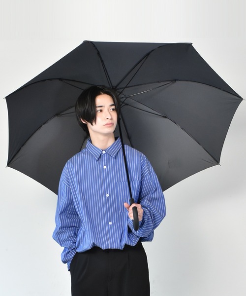 Waterfront（ウォーターフロント）の「ソフトジャンプスライドラージ 70（長傘・メンズ・ネイビー/グレー/ブラック・FREE）」の15枚目の写真