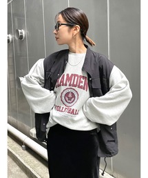 【WEB限定】ナイロン混ミリタリールーズベスト
