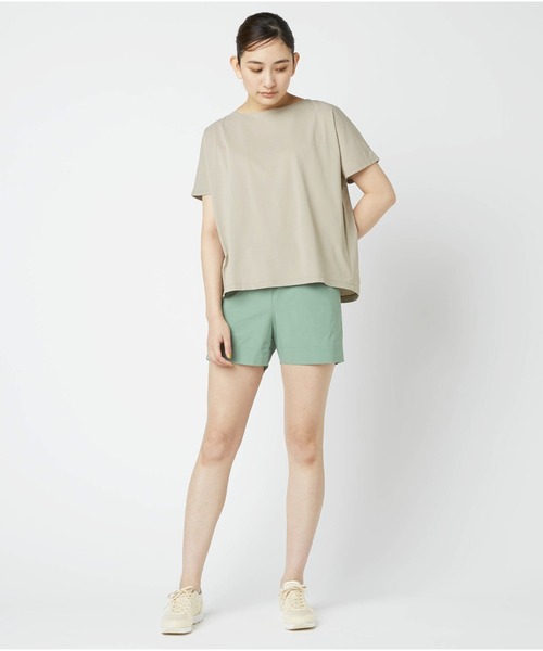 Go to by mizuno（ゴートゥーバイミズノ）の「ウォーターリパレントストレッチショートパンツ　［ウィメンズ］（その他パンツ・レディース・グリーン/ブラック/サンドベージュ・L/M）」の4枚目の写真