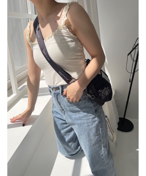 jumelle（ジュメロ）の「ロゴキャミソール（キャミソール・レディース・ベージュ/ピンク・FREE）」の19枚目の写真