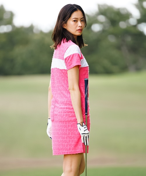 FILA GOLF(フィラゴルフ )の「【FILA GOLF:フィラゴルフ】レディースジャガードパイルワンピース ゴルフ(ワンピース・レディース・ブラック/グレー/ピンク/グリーン・X-SMALL/LARGE/MEDIUM/SMALL)」の18枚目の写真