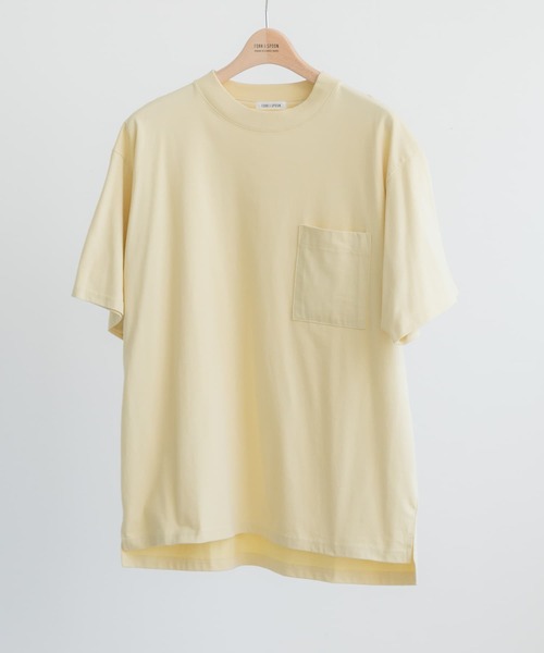 FORK&SPOON（フォークアンドスプーン）の「『イージーケア』『吸水速乾』『接触冷感』FORK&SPOON　ファンクションプレーティングTシャツ（Tシャツ/カットソー・メンズ・チャコールグレー/イエロー/オフホワイト・4/5）」の7枚目の写真