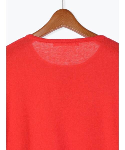 Lugnoncure（ルノンキュール）の「【UV加工】ベーシッククルーネックカーディガン（カーディガン/ボレロ・レディース・ネイビー/レッド/オフホワイト/ブルー・ﾌﾘ-）」の8枚目の写真