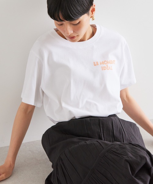 AMERICAN HOLIC(アメリカンホリック)の「カラフルプリントロゴカットプルオーバー(Tシャツ/カットソー・レディース・オレンジ/グリーン/ピンク/レッド・M/L)」の4枚目の写真